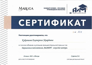 Сертификат Кудряшова 13